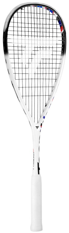 Tecnifibre rakieta do squasha Carboflex Team 130g/zrównoważona 2025 biała - naciągnięta -